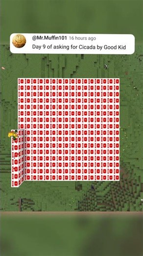Day 40 Of Placing Blocks To Fill Up A Chunck! #minecraft