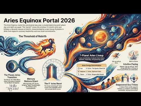 Aries Equinox Portal 2026 ~ Sun Enters Aries, Mercury Stations Direct, Aries Stellium
