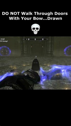DO NOT Walk Through Doors With Your Bow...Drawn 💀 #skyrim #elderscrolls #shorts #switch #switch2
