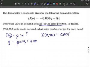 Demand Function | Linear