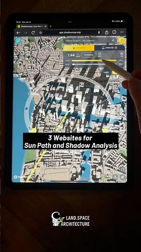 Free websites for sun path and shadow analysis #architecture #landscapearchitecture #sunpath