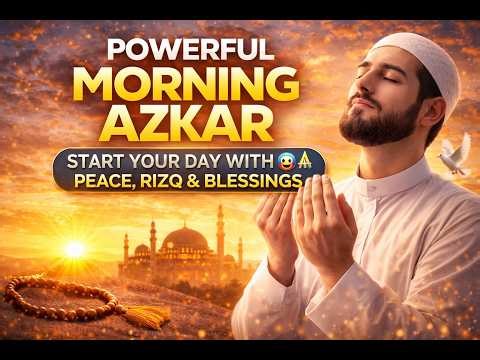 Powerful Morning Azkar 🤲 | Start Your Day with Peace, Rizq & Blessings#Islamicvibesofficialss #quran