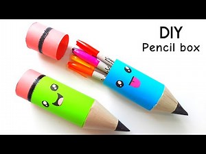 How to make a DIY origami paper pencil box / Easy crafts
