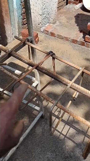 "Rebar Ring Fixing for Columns | Easy Construction Tips"#asmr #shorts #effectking
