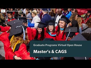 BU Wheelock Graduate Programs Open House