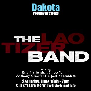 Don't miss “Jazz Group of the Year” nominee, The Lao Tizer Band at the stunning Dakota in Minneapolis, MN June 10th at 7pm. Join us for a memorable evening of music not to be missed! Get your tickets today - click “Learn More” or this link: https://bit.ly/3MlREkT The Lao Tizer Band: Eric Marienthal - sax Elliott Yamin - vocals Joel Rosenblatt - drums Anthony Crawford - bass Lao Tizer - keys | The Lao Tizer Band