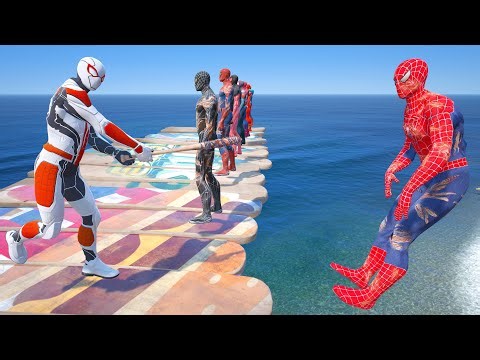 GTA 5 SPIDER-MAN WITH A BASEBALL BAT vs SUPERHEROES! (Euphoria Physics) Ep.43