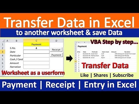 How to Transfer Data worksheet to another worksheet Automatically using VBA