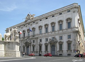 Palazzo della Consulta (Constitutional Court): Int. Police Station in Rome, Italy