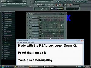 Beat made with Lex Luger Drum Kit (FLP)