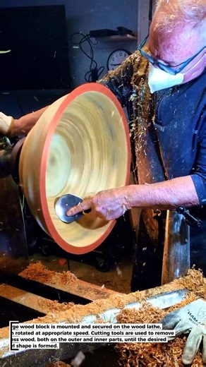 Wood Lathe Machine That Creates Large Wooden Bowls!