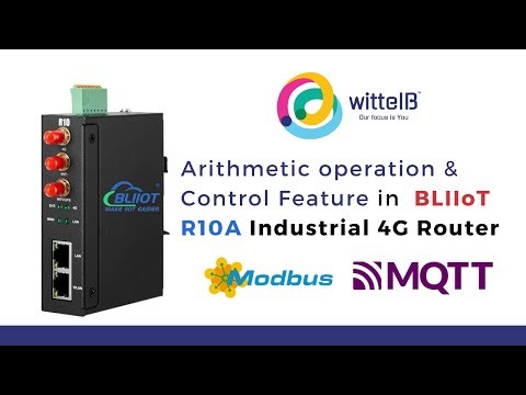 How to use Arithmetic operation & Control Feature in BLIIoT R10A Industrial 4G Router Gateway | IoT