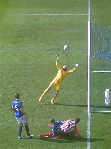 Impossible Saves From Goalkeeper #football #footballskills #shorts