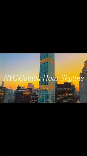 NYC Rooftop Sunset: Golden Hour Skyline from Midtown | Cinematic City View 🌆✨