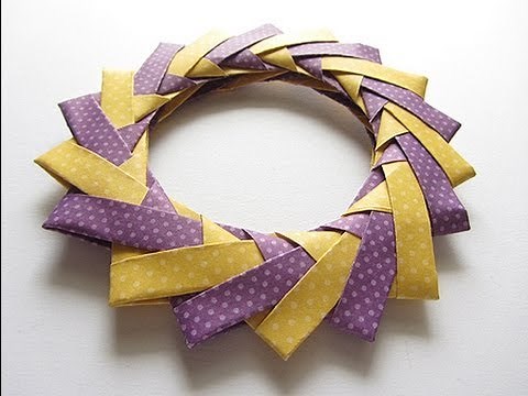 Origami Modular Braided Wreath