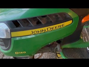 John Deere D140 Lawn Tractor Surging Issue Resolved@48blackshadowcafe32