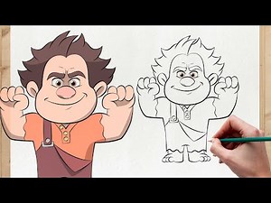 How to Draw RALPH 💥 | Wreck-It Ralph | Disney Hero Tutorial