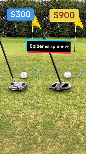 This is what my stroke looks like using a standard taylormade spider tour putter up against a spider 5k ZT . I think it’s interesting comparing the same models against each other with different hosel positions and balance points . The spider ZT is probably the one that looks the most different than its original model like if you compare the odyssey versions they look very similar but with the shaft going into the middle of the head . Taylormade spent more time designing their version, widening t