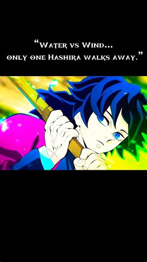 Water Hashira vs Wind Hashira | Giyu vs Sanemi #anime #demonslayer #animeshorts