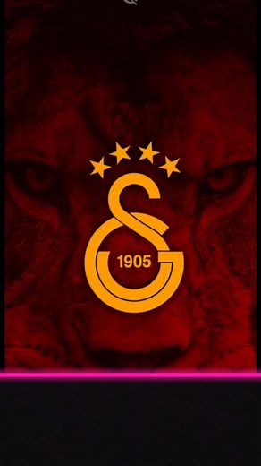 Stylized Lion Logo Animation with Red Background