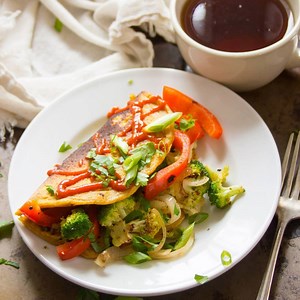 430K views · 3.4K reactions | You don't need eggs to make a delicious omelet!! This one is totally VEGAN and absolutely delicious! Recipe: https://www.connoisseurusveg.com/veggie-stuffed-vegan-omelet/ | Connoisseurus Veg | Facebook