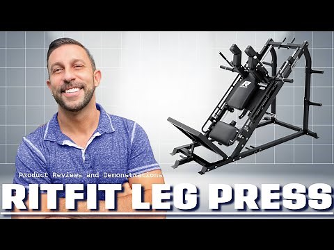 RitFit BLP01 45 Degree 3-In-1 Leg Press Hack Squat and Calf Raise Machine