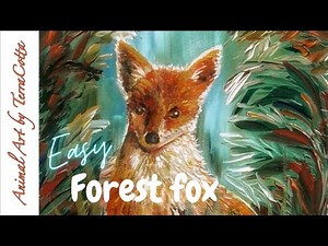 EASY Fox Painting color tips | Liquitex | ACRYLIC