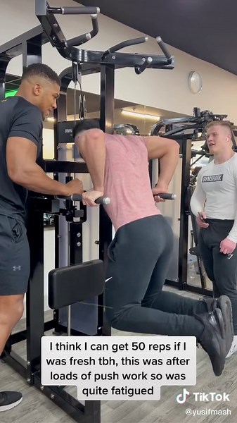 Full ROM Dip Challenge with Anthony Joshua: Pushing Fitness Limits