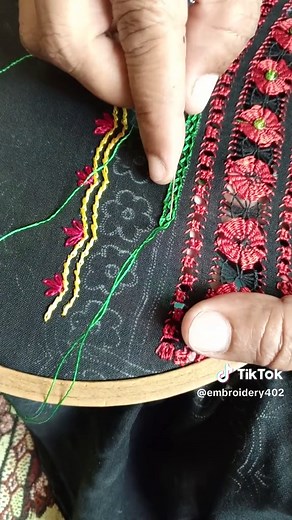 Double Chain Stitch #viraltiktok #handmade #art #foryoupage #viral