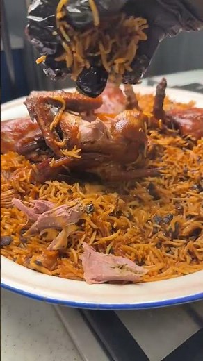 Arabic Lamb Kabsa 🍖🔥 | Juicy Slow-Cooked Lamb Rice | Middle Eastern Food Shorts