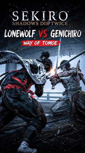 Lone Wolf vs Genichiro (Way of Tomoe) ⚔️ | Sekiro Shadows Die Twice #Shorts