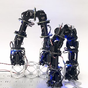 Low melt solder connected robots