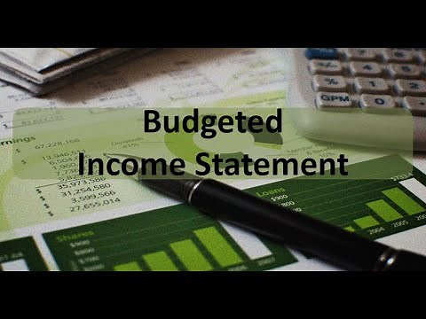 Master Budget: Budgeted Income Statement