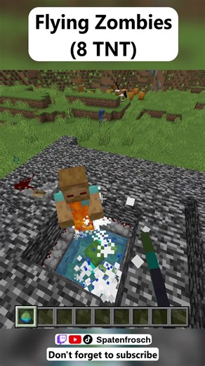 Flying Zombies #minecraft #minecraftshorts