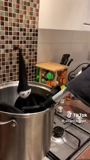 Adorable Little Demon Chef Puppet Cooking Funny Meme