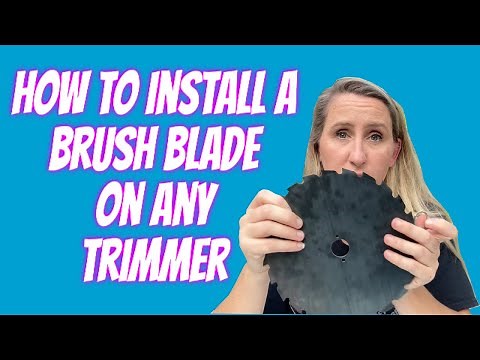 How to install a brush blade on any Stihl, Husqvarna, Echo, Shindaiwa, etc trimmer