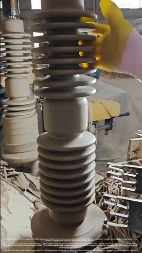 The production process of electric porcelain bottle (insulator) #farming #automobile #bamboo1