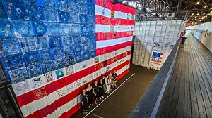 Giant American flag art project embodies spirit of Philadelphia