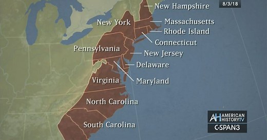 The Settling of the Thirteen Original Colonies