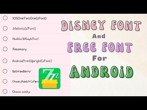 Disney Font - Free Fonts for Android (Zfont) - Tutorial | Prinsesa Giann