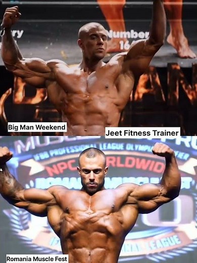 Horse Md Big Man Weekend VS Romania Muscle Fest2025 | Biceps Comparison #shorts #horsemd #comparison