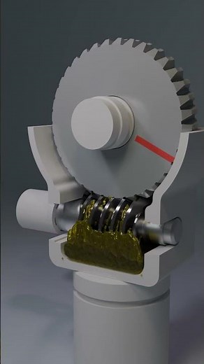 How a Worm Gear Actually Works ⚙️ #shorts