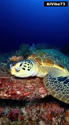 I Bet You’ve Never Seen a Sea Turtle Sleeping! 🐢😴🌊