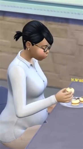 It’s so easy to gain weight… *sigh* 😂🍪#sims4 #weightgain #BBW #SSBBW