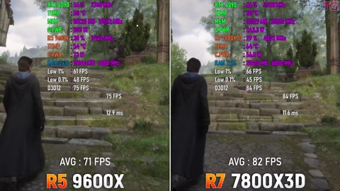 Ryzen 5 9600X 105W vs Ryzen 7 7800X3D - Test in 10 games | Windows 11 24H2