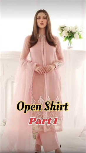 Gown style open shirt design| open shirt design 2026 #openshirtdesign #eidcollection #frockdesign