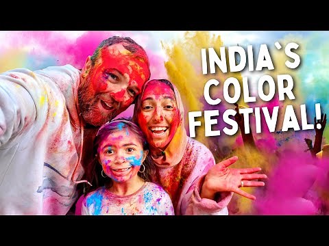 Playing Holi In India! (India's Color Festival)