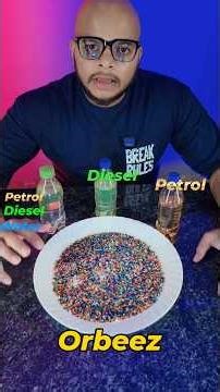 Orbeez Experiment with Fuel 😳 Unexpected Result #experiment #orbeez #fuel #shorts #petrol #curiosity