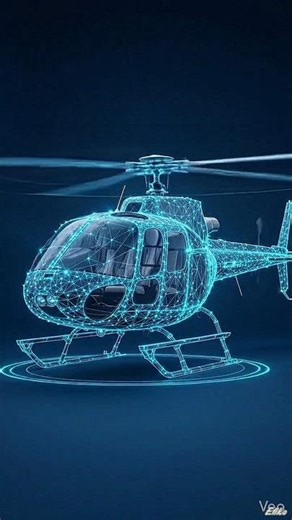 Real Prototype to Hologram 🔵 | Next-Gen Helicopter Transformation
