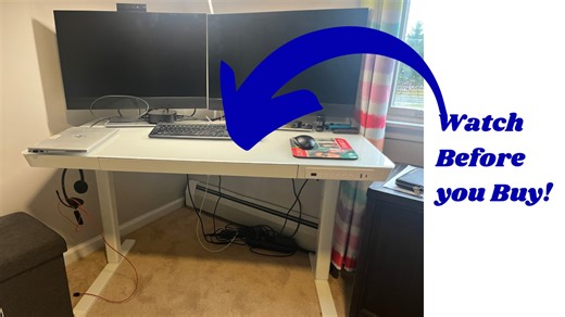 Watch My honest review of this glass top standing desk! on Amazon Live